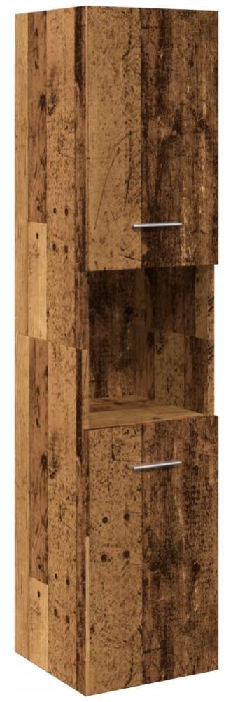 vidaXL Bad-Hängeschrank Altholz-Optik 30x30x130 cm Holzwerkstoff 856221 Bild 1