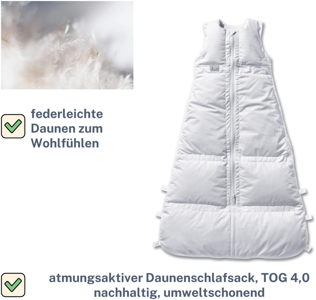 ARO Artländer Daunenschlafsack TOP, Größe:80 (70/60) Bild 1