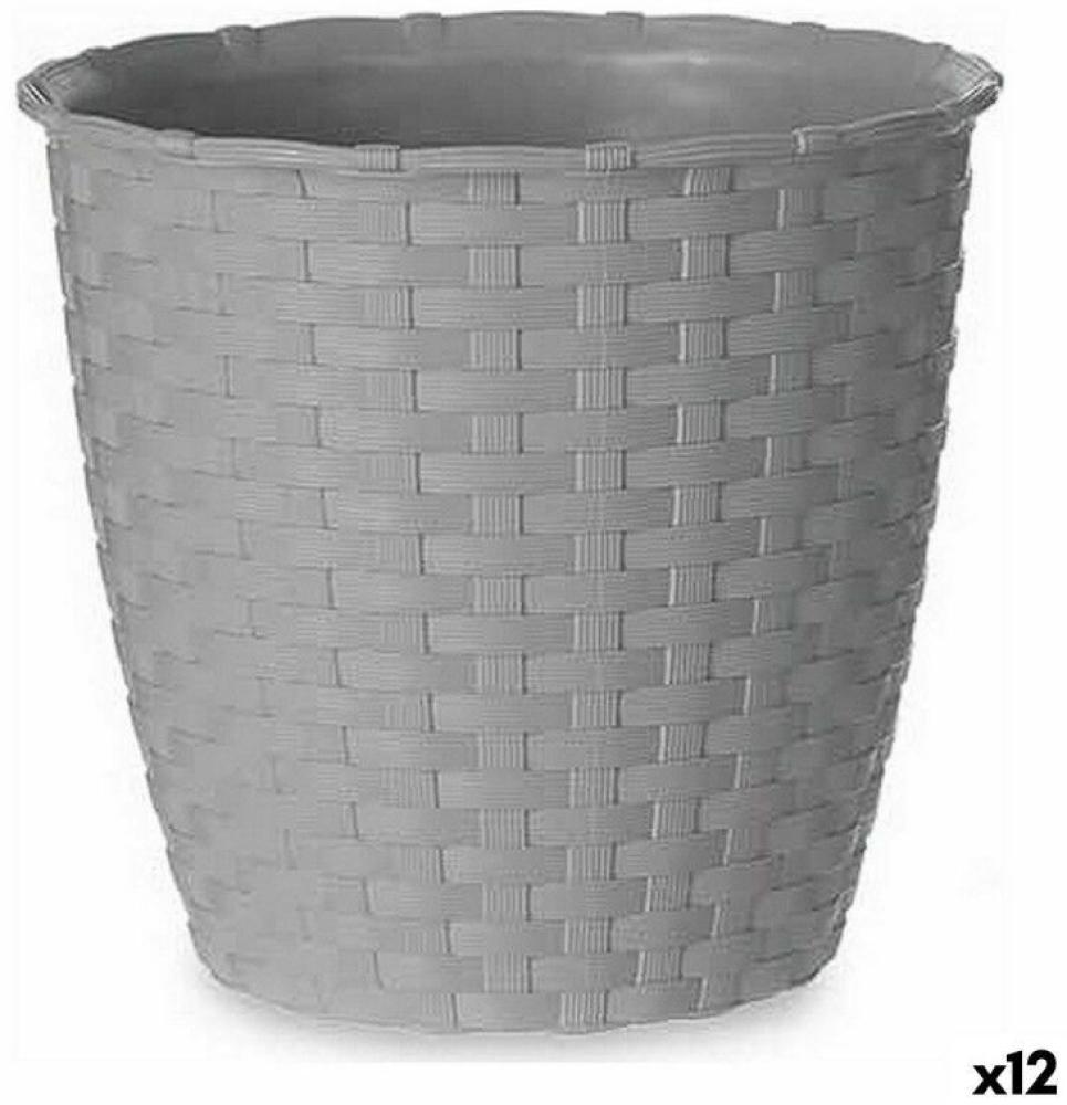 Blumentopf Stefanplast Grau Kunststoff 14 x 13 x 14 cm (12 Stück) Bild 1