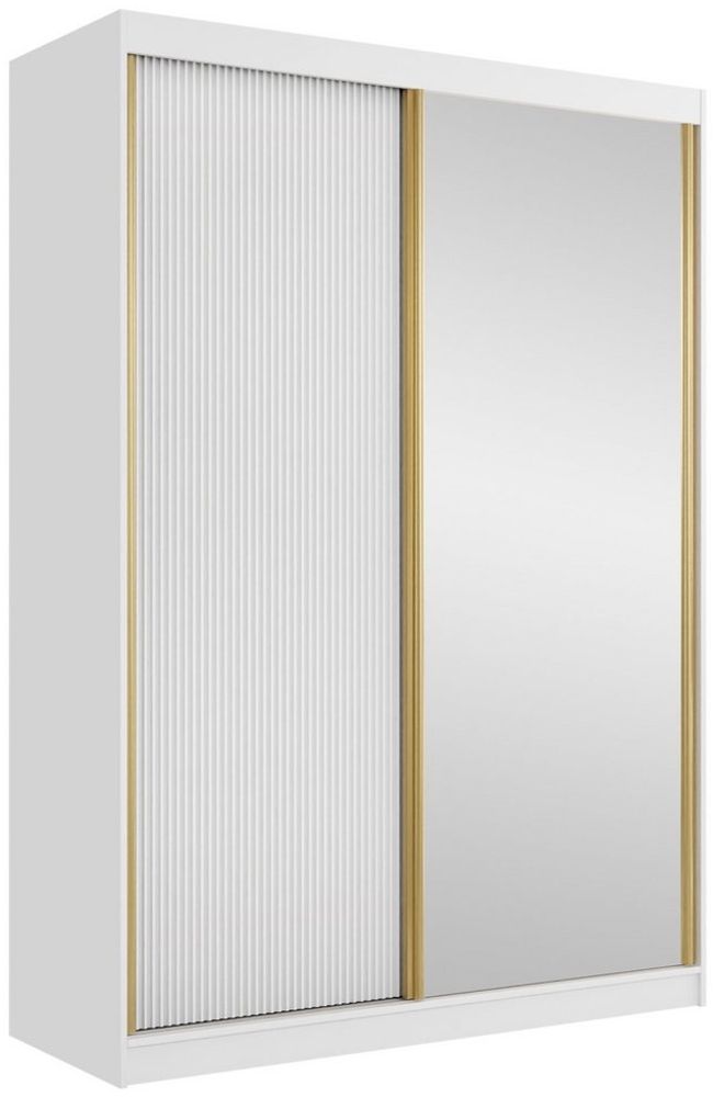 Kleiderschrank Tireno 2D (Farbe: Weiß Velvet) Bild 1