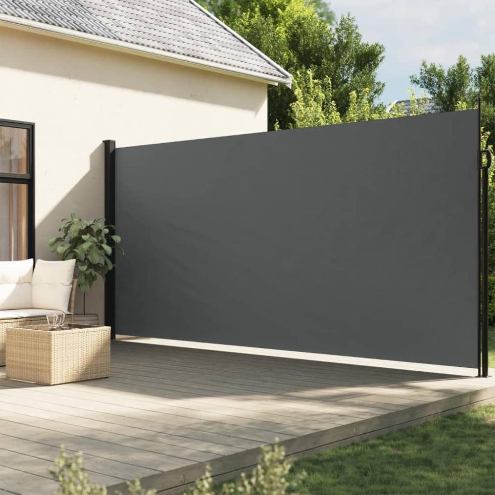 vidaXL Seitenmarkise Ausziehbar Anthrazit 220x300 cm 4004383 Bild 1