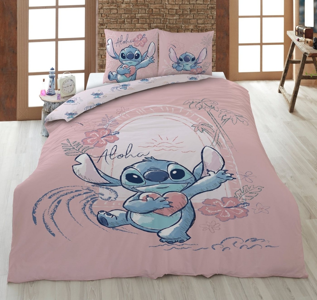 AY!Max Kinderbettwäsche Disney Lilo und Stitch Wende Bettwäsche 2tlg 135 x 200 cm Bild 1