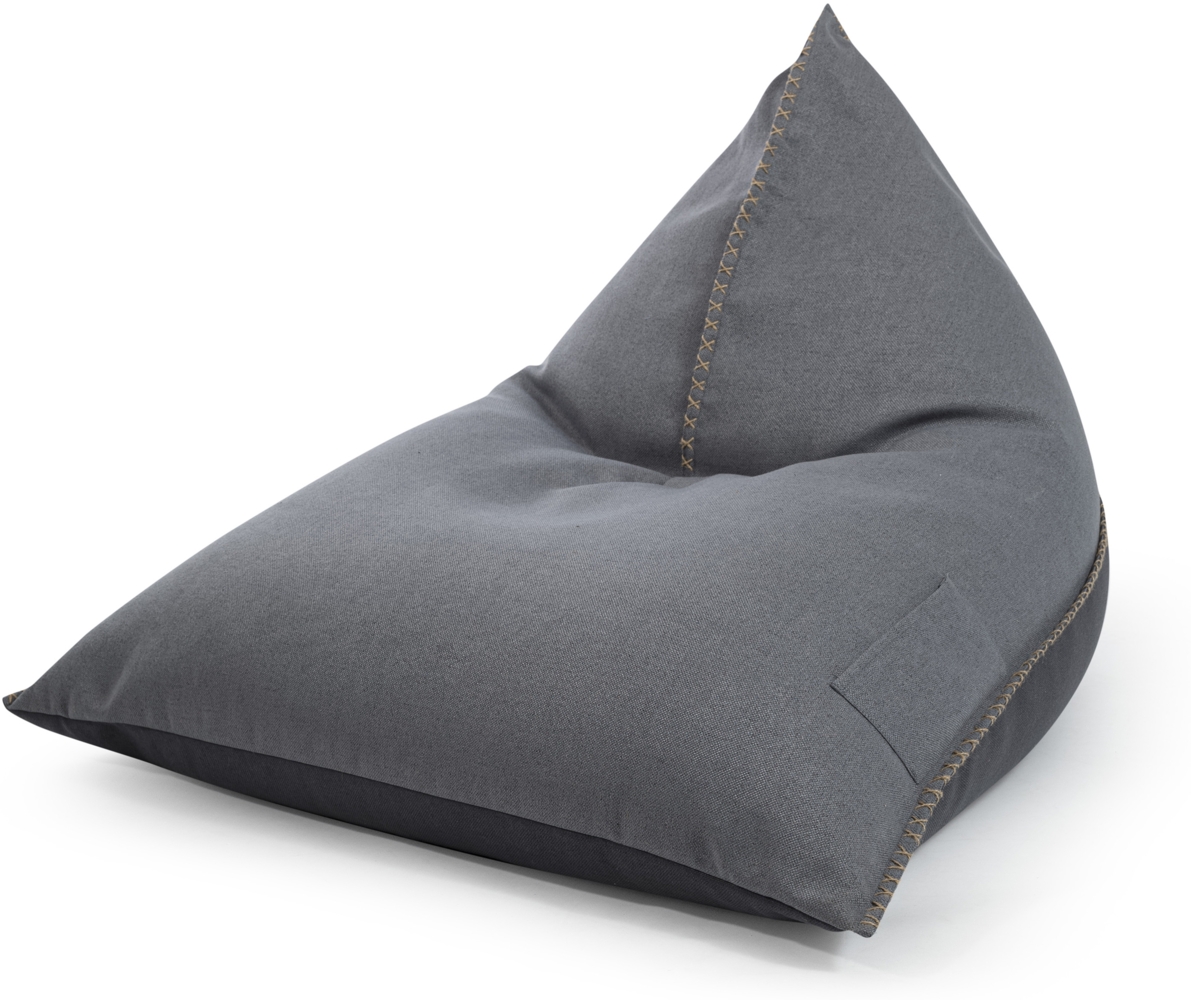 Sitzsack 115x90x110cm Mittelgrau Bild 1