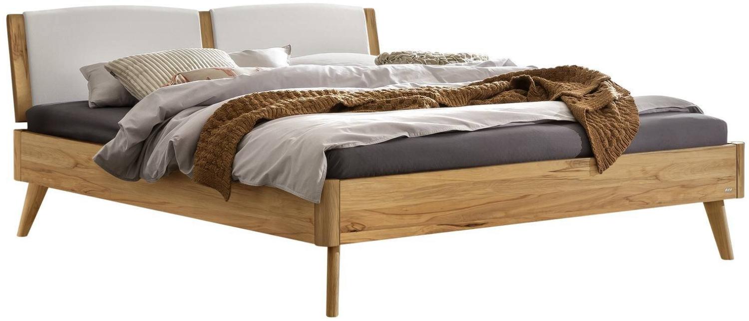 Fabro Betten braun Wildbuche Massivholz 206cm x 166cm x 87cm Bild 1
