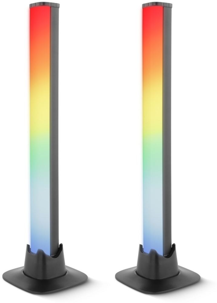 MeLiTec Bluetooth RGB Tischleuchten "MeLiQualizer" 2er Set Bild 1
