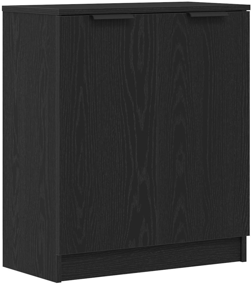 vidaXL Sideboard Schwarz 60 x 30 x 70 cm Holzwerkstoff 862086 Bild 1