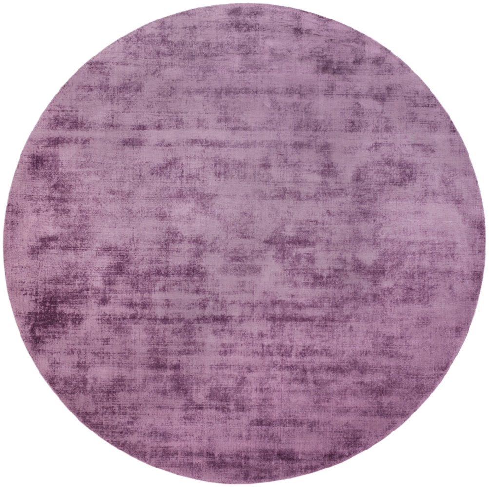 Morgenland Viskose Teppich - Symphony - rund - 200 x 200 - Lila Bild 1
