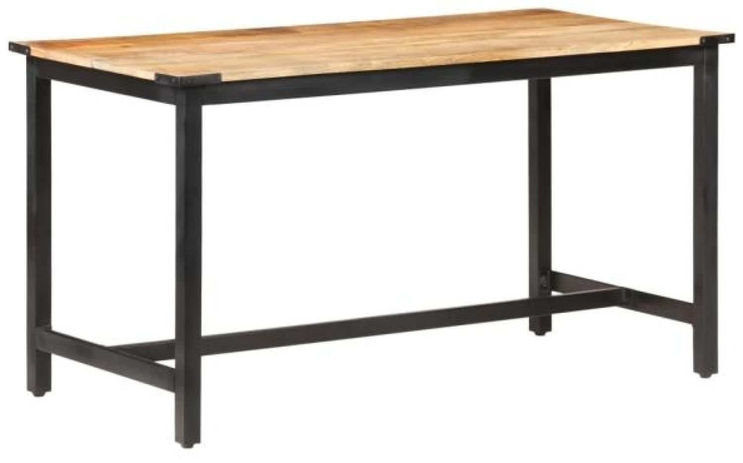 vidaXL Esstisch 140 x 70 x 76 cm Raues Massivholz Mango 287434 Bild 1