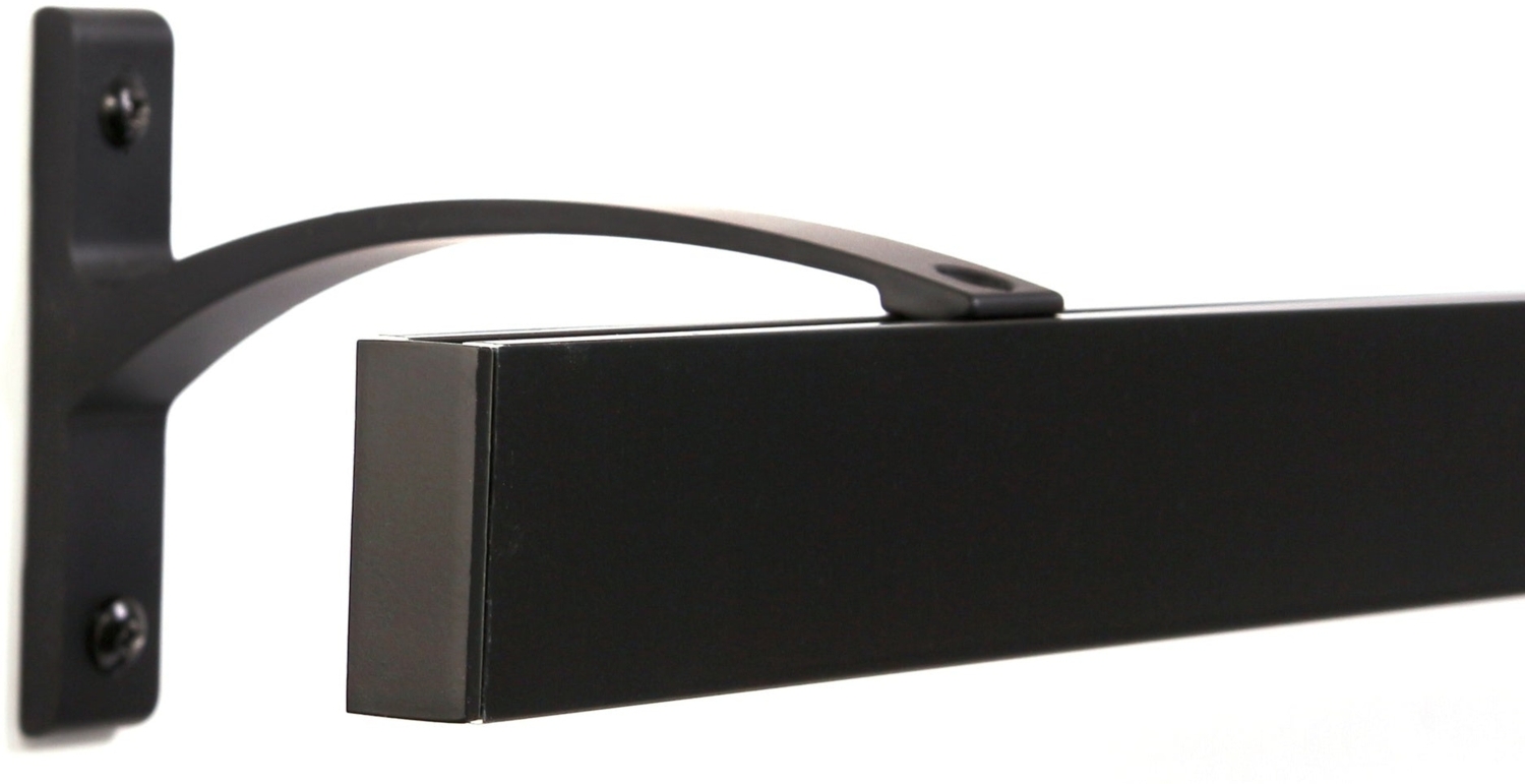 Deco-Raum® Gardinenschiene Innenlauf Curve | Länge: 510cm | Material: Aluminium | Farbe: Schwarz Bild 1