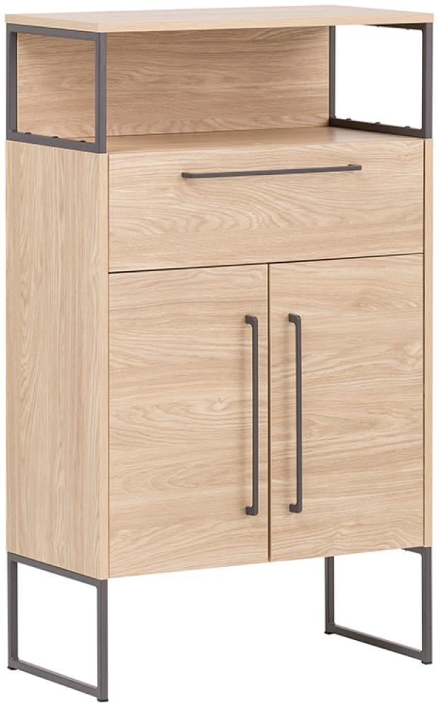 SCHILDMEYER Seitenschrank Badezimmerschrank Limone Eiche hell 65,2 x 112,5 cm Bild 1