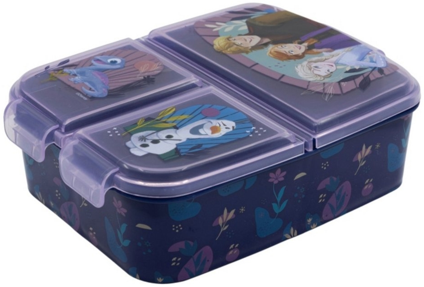 Stor Lunchbox Kinder Brotdose mit Unterteilung 3 Fächer Brotbox Brotbüchse, Kunststoff, (1-tlg), Stitch Bild 1
