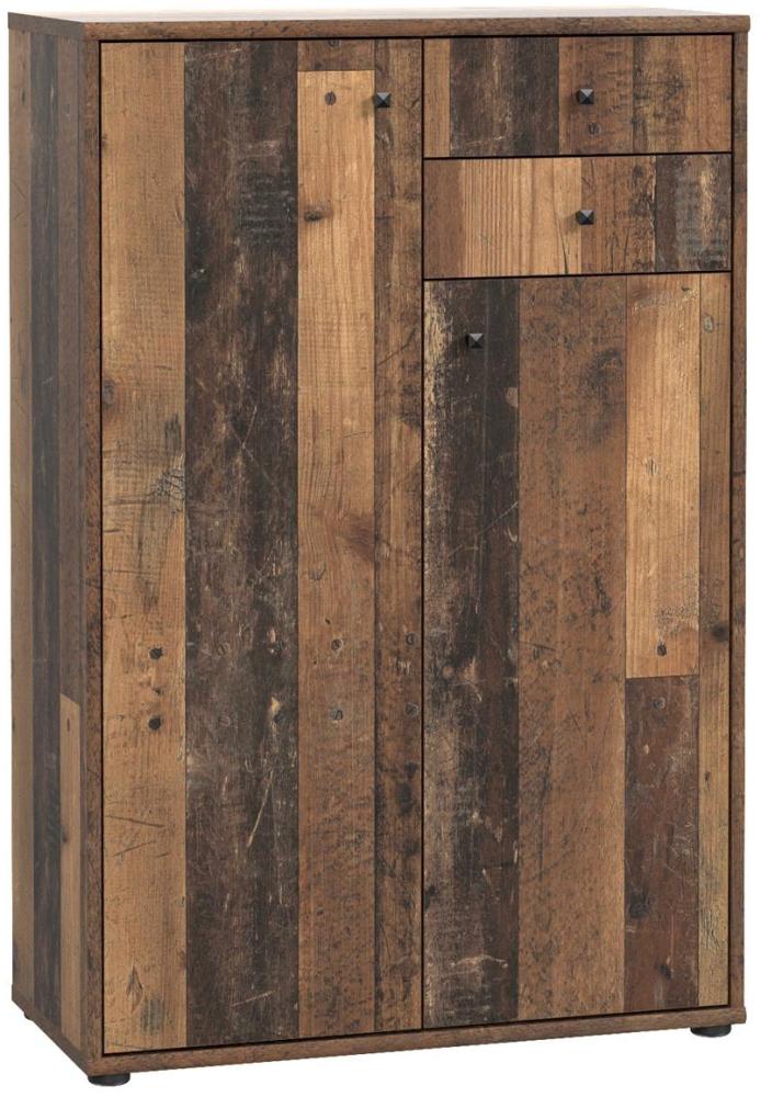 Kommode >Tembi< in Old Wood Vintage - 73,7x111,1x34,8cm (BxHxT) Bild 1