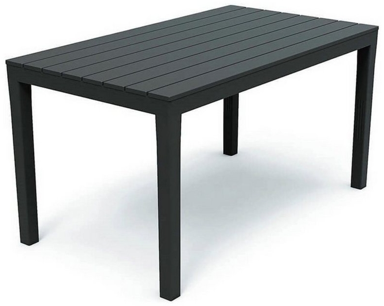 Gartentisch Outdoortisch Campingtisch Anthrazit 138x80x72cm Holz-Optik Bild 1
