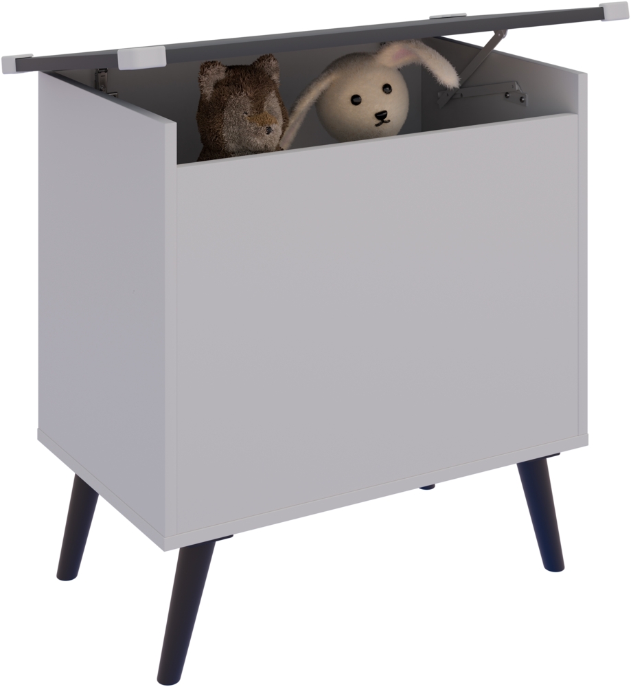 VCM Sitzbank Bosula 921063 Weiß / Anthrazit H. 65 x B. 68 x T. 39 cm Bild 1