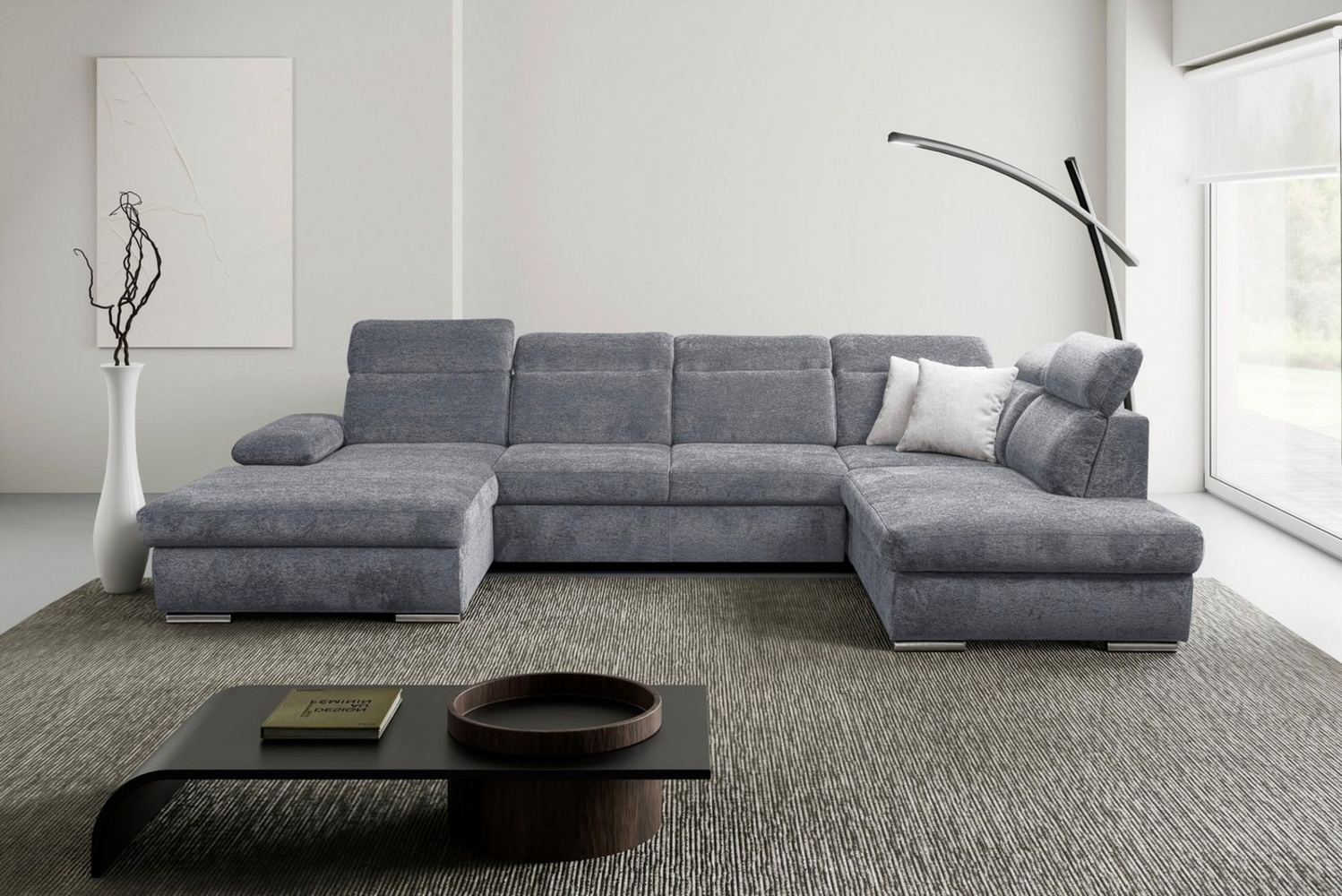 WERK2 Wohnlandschaft Cordoba inkl. Bett, Bettkasten & Kopfteilfunktion, Breite 359 cm Bild 1