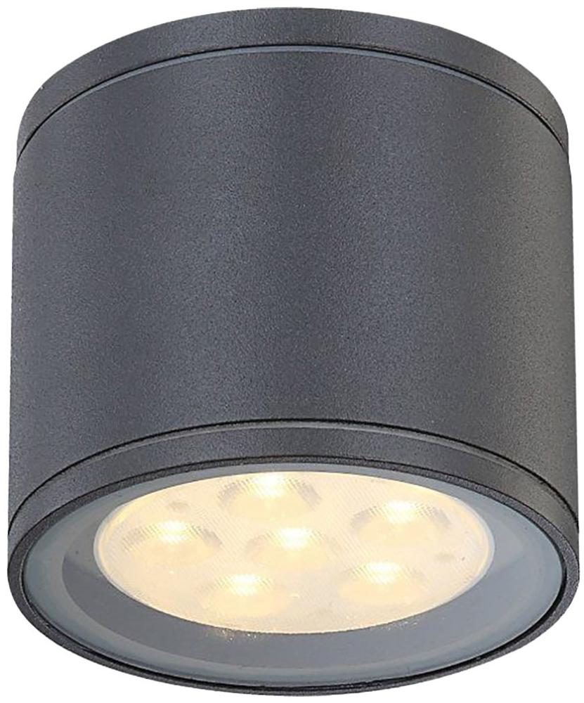 LED Deckenleuchte aus Aluminium dunkelgrau Globo CARPO 34266 Bild 1