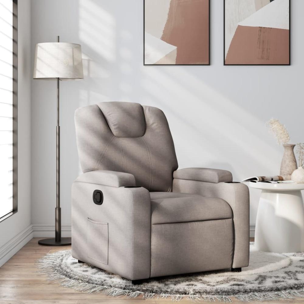 vidaXL Relaxsessel Taupe Stoff 372373 Bild 1