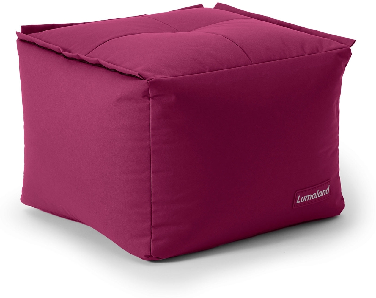 LUMALAND Sitzsack-Hocker - Kombinierbar mit Modularem System - 200 L - Rotwein Bild 1