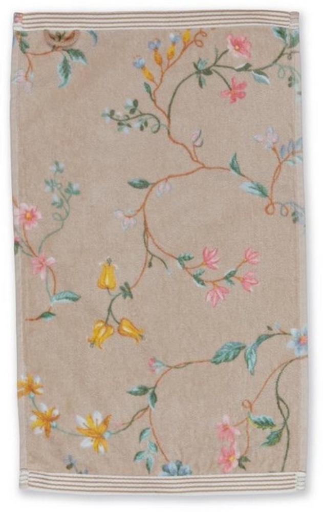 PiP Studio Badaccessoire-Set Les Fleurs Gästehandtuch khaki 30x50 cm (1 Stück) Bild 1