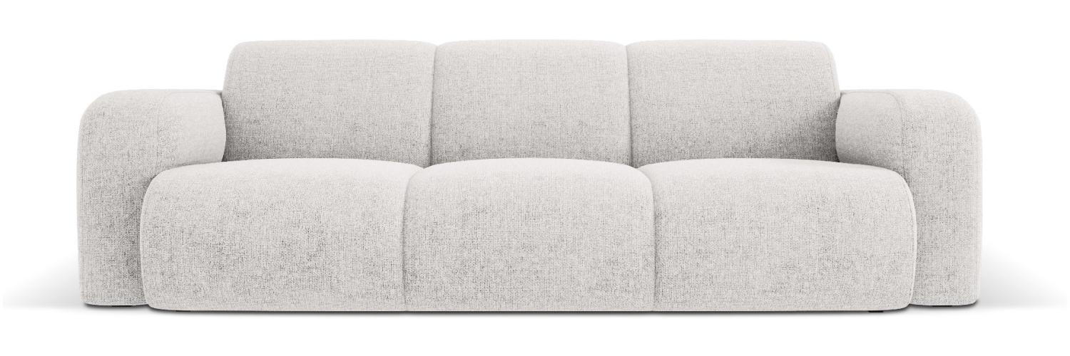 Micadoni Boucle Sofa Molino 3-Sitzer Chenille Hellgrau Bild 1