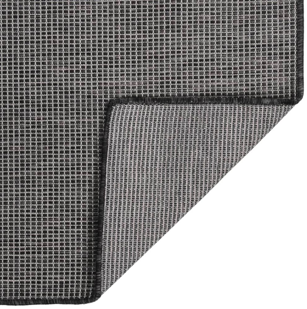 vidaXL Outdoor-Teppich Flachgewebe 80x250 cm Grau 340772 Bild 1