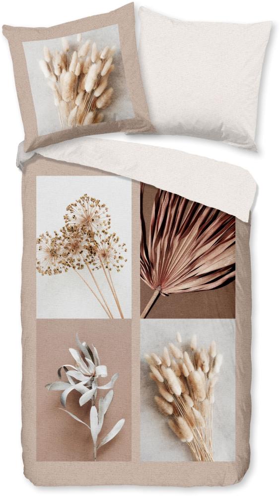 Good Morning Baumwoll-Bettwäsche 135x200 Kami Trockenblumen Natur beige 30999 Bild 1