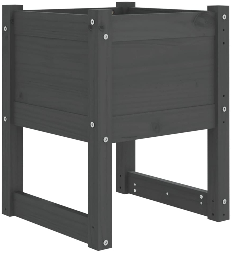 vidaXL Pflanzkübel Grau 40x40x52,5 cm Massivholz Kiefer 822111 Bild 1