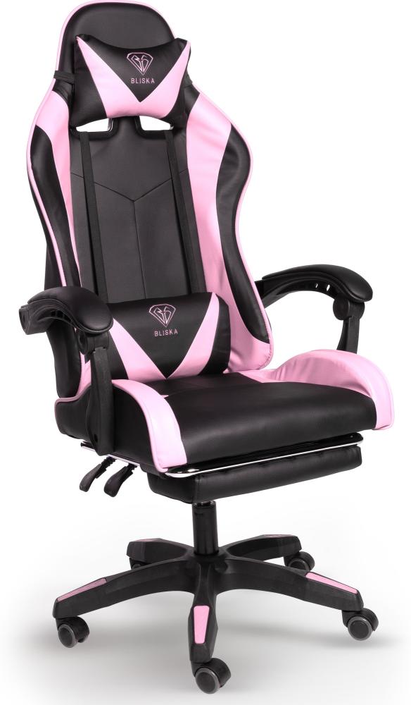 Chefsessel Stuhl Home Office Chair Racing Bürostuhl Sportsitz Büro Stuhl Schwarz/Rosa Bild 1