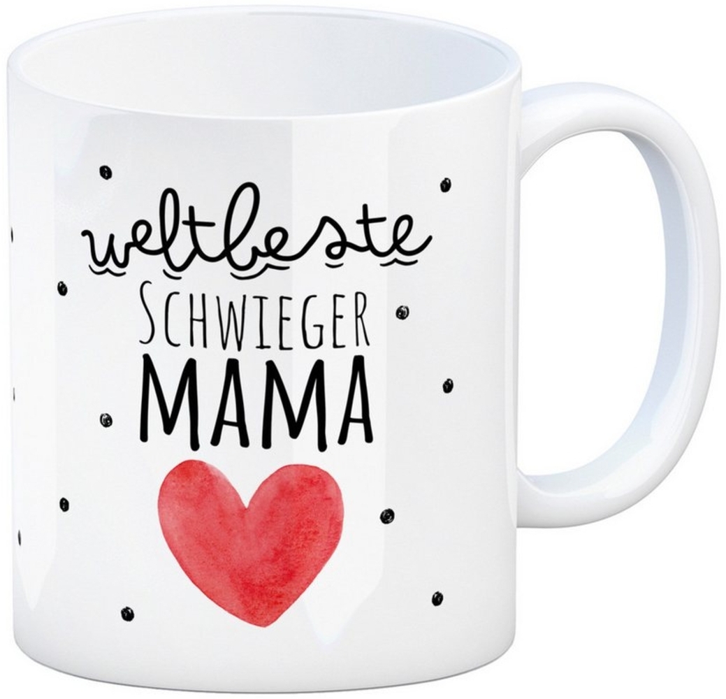 speecheese Tasse Schwiegermutter Kaffeebecher mit Spruch Weltbeste Schwiegermama Bild 1