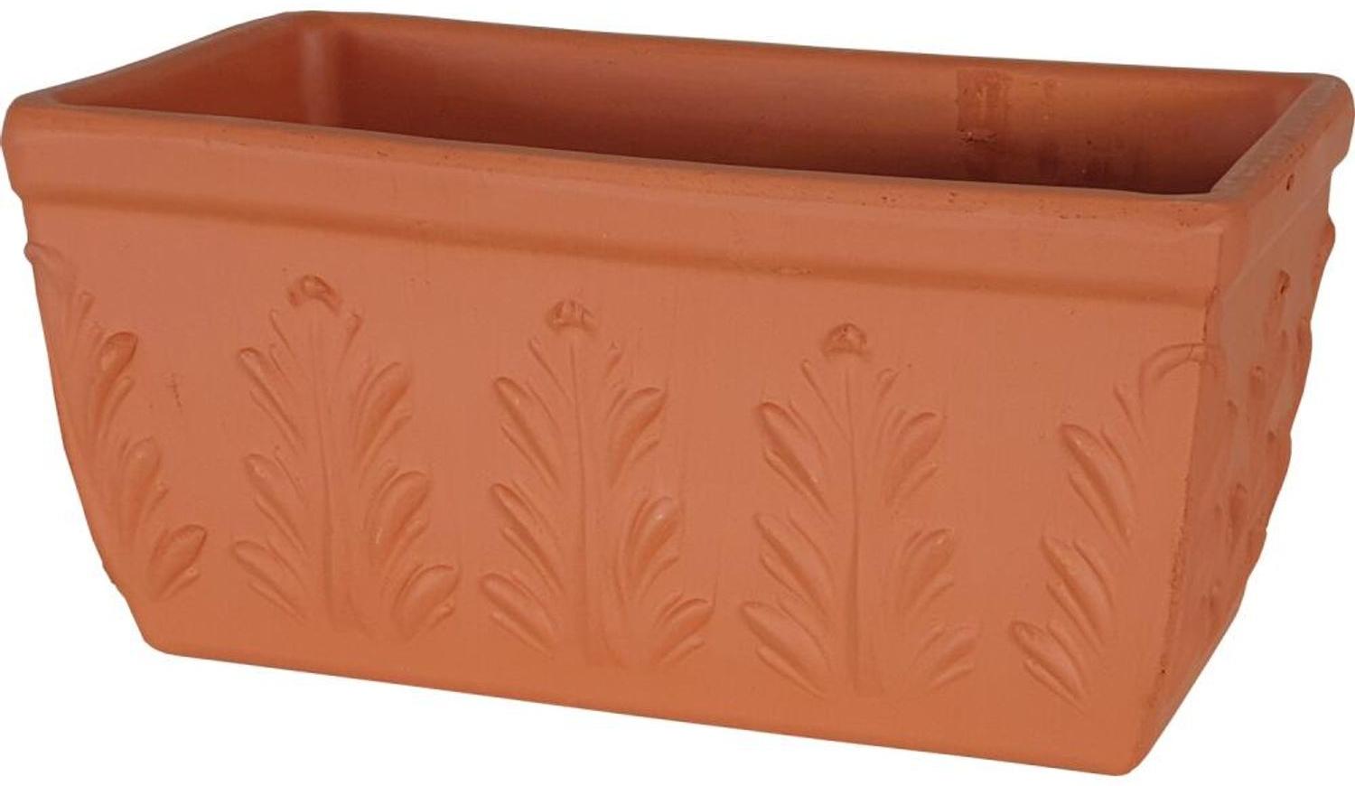 Terrakotta Blumentopf 31x16x14cm Kübel Boxen Garten Pflanzen Schale Kräutergefäß Bild 1