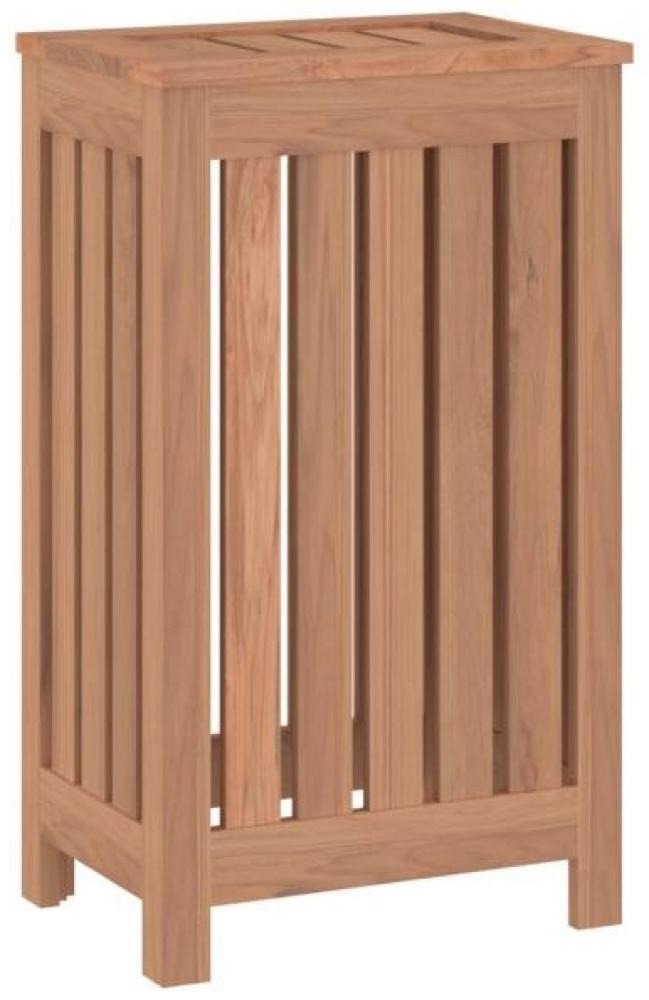 vidaXL Wäschebehälter 35x25x60 cm Massivholz Teak 340758 Bild 1