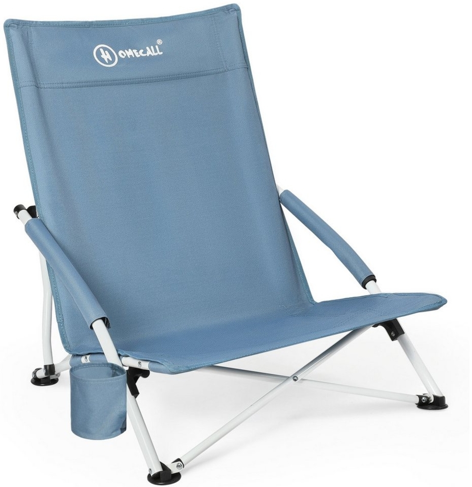 HOMECALL Klappstuhl Strandliegestuhl Klappbar leicht niedriger Strandstuhl Campingstuhl (1 St), Bequeme Rückenlehne, Gepolsterte Armlehnen, bis 120 kg Bild 1