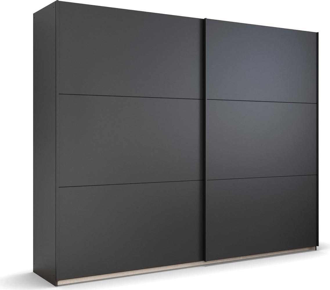 rauch Kleiderschrank; Schwebetürenschrank KRONACH, 2-türig, Graumetallic, 261x210x59xcm Bild 1