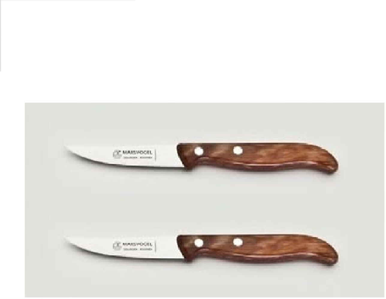 2x Küchenmesser, rückenspitz, rostfrei, 3"/8 cm, Gerlinol Griff Bild 1