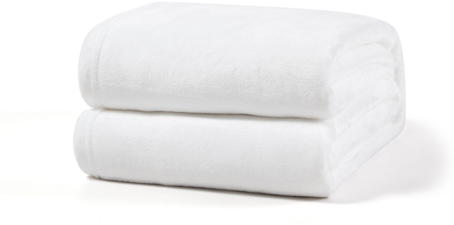 Wohndecke kuschelig warm, 2er Pack 150x200, Leonado Vicenti, Kuscheldecke flauschig weich, Einfarbig,2er Set Bild 1