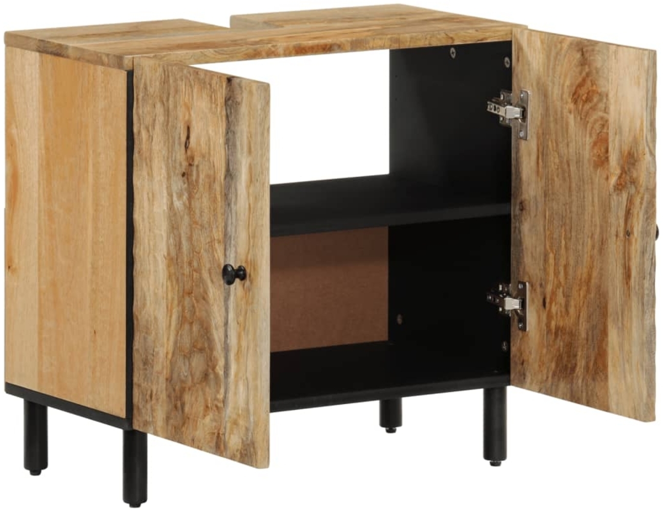 vidaXL Waschbeckenunterschrank 62x33x58 cm Massivholz Mango 356910 Bild 1