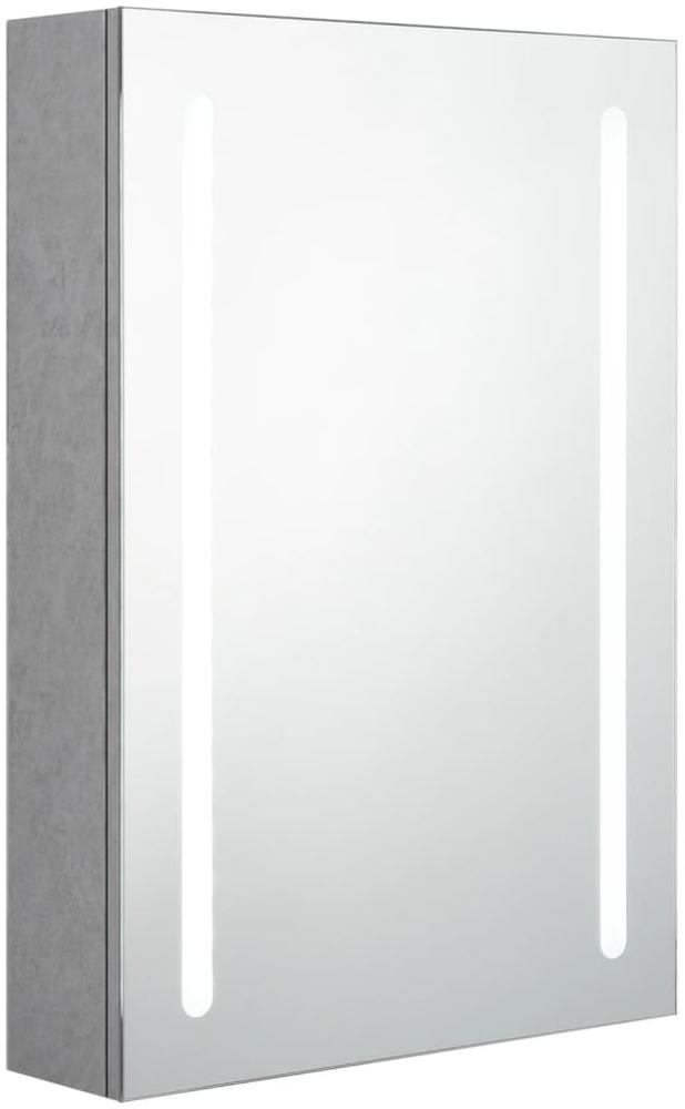 vidaXL LED-Bad-Spiegelschrank Betongrau 50 x 13 x 70 cm, Mit Beleuchtung [326495] Bild 1