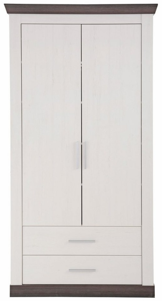 Garderobenschrank TIENA Schrank Pinie weiß Wenge Haptik Bild 1