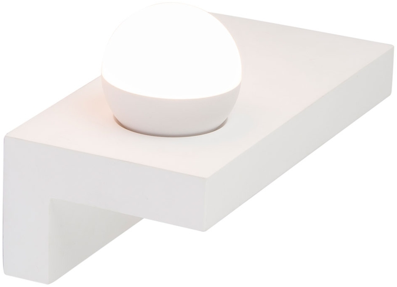 LED Wandleuchte, Metall, Gips, weiß, 30 cm Bild 1