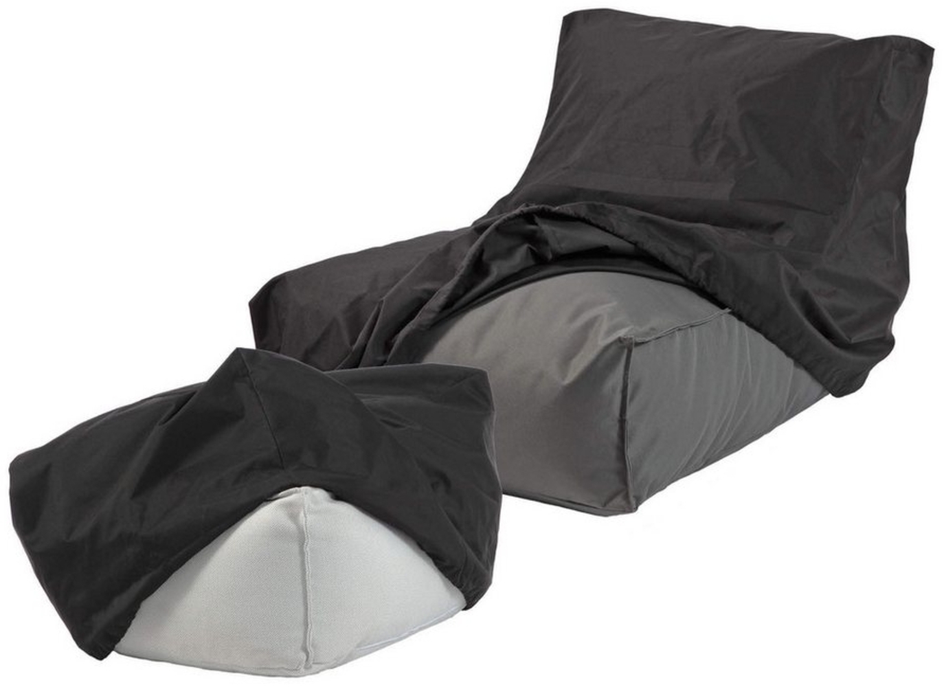 mokebo Gartenmöbel-Schutzhülle Der Beschützer (für den Sundowner), Schützhülle für Outdoor Pouf o. Sitzhocker eckig, wasserfest Bild 1
