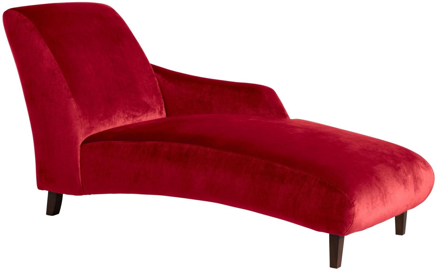 Recamiere Armlehne rechts Kami Bezug Samtvelours Buche nussbaum dunkel / rot 21632 Bild 1