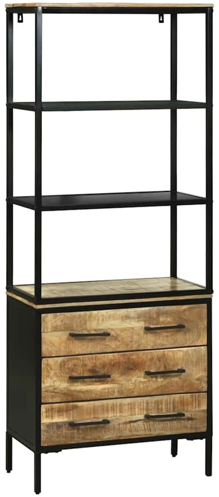 vidaXL Hochboard Braun 70 x 35 x 180 cm Massivholz Mango 3310126 Bild 1