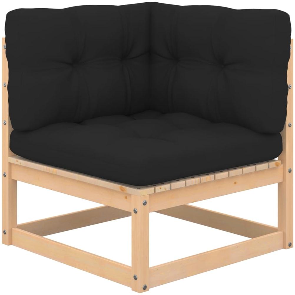 vidaXL 4-tlg. Garten-Lounge-Set mit Kissen Massivholz Kiefer 3083786 Bild 1