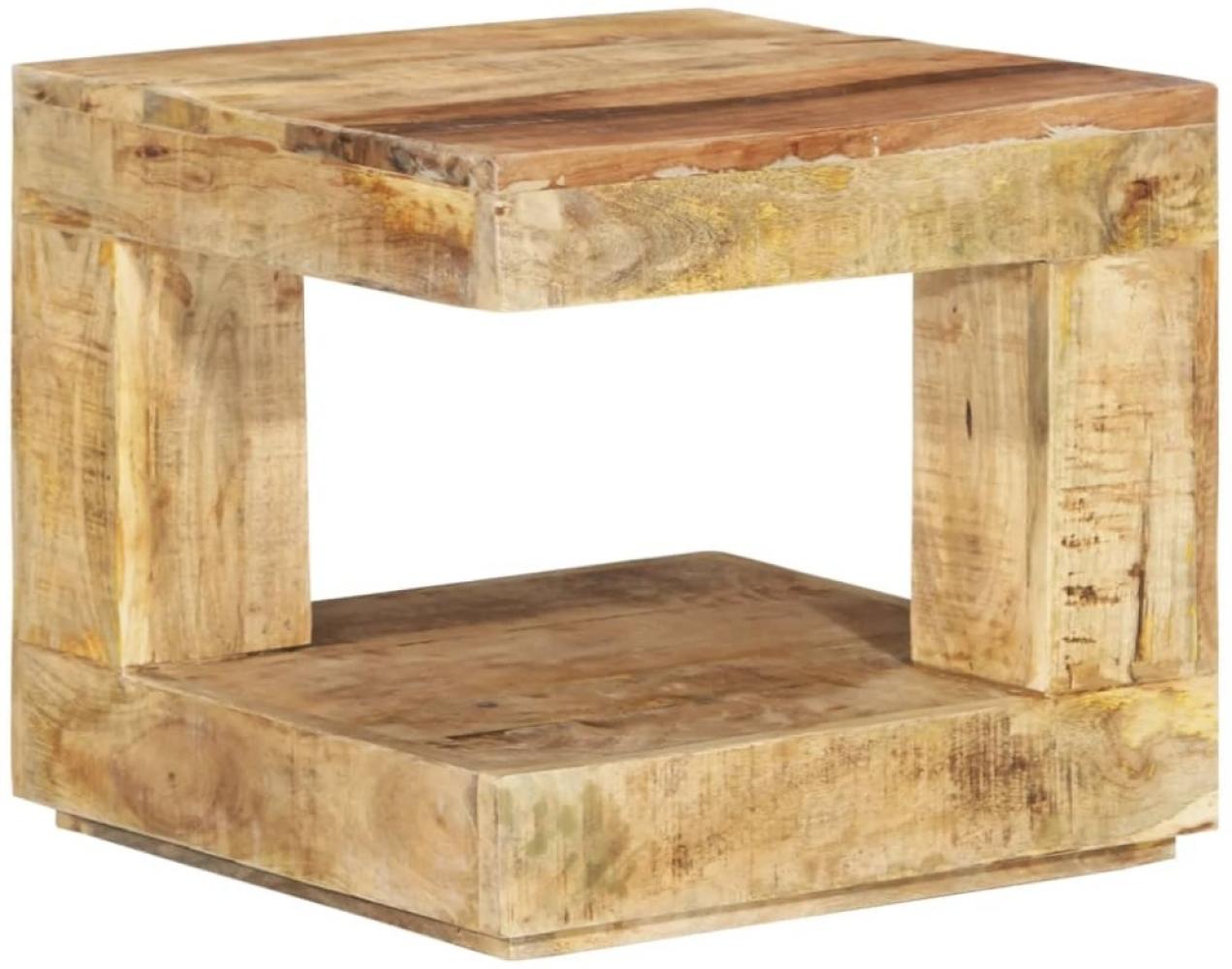 vidaXL Couchtisch 45x45x40 cm Massivholz Mango 338007 Bild 1