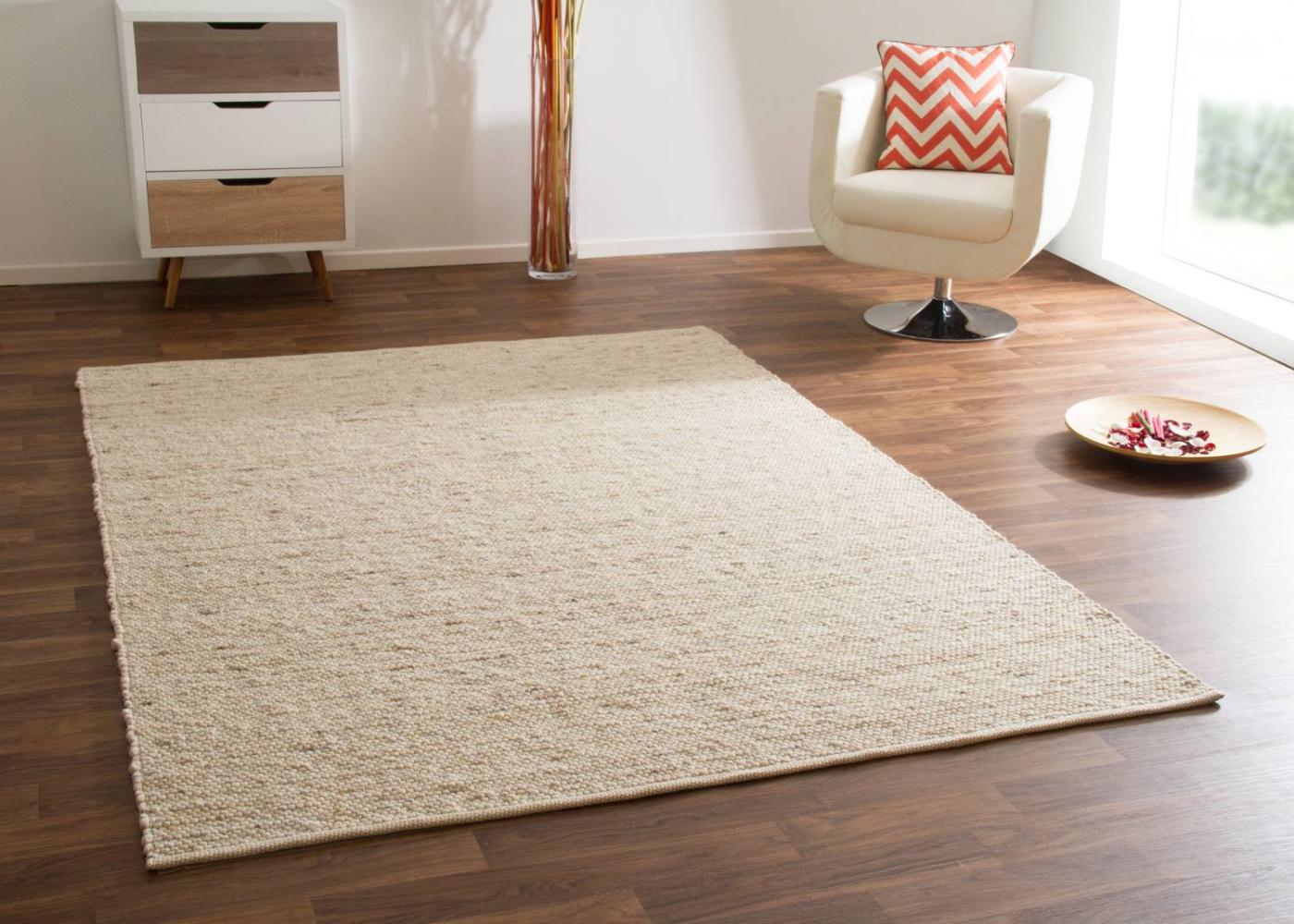 Handweb Teppich Gabun, Farbe: beige, Größe: 130x190 cm Bild 1