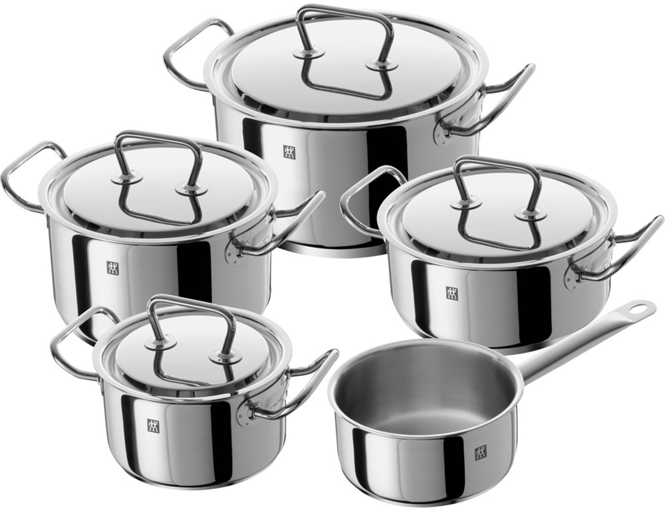 Zwilling twin Classic Set mit 5 Edelstahltöpfen mit Deckel Bild 1