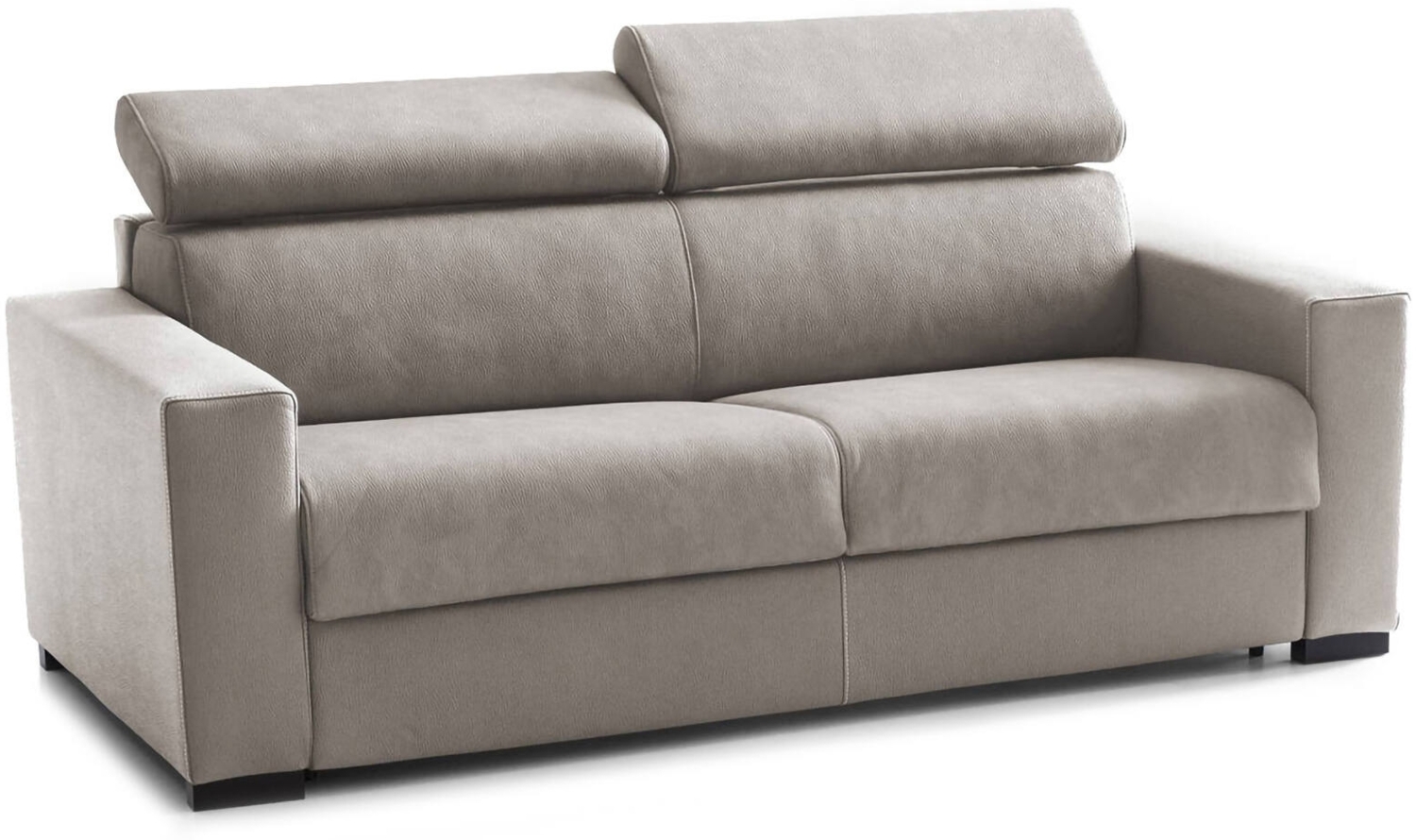 Dmora 2-Sitzer Schlafsofa Amalfi, drehbares Sofa zum Öffnen, verstellbare Kopfstützen und Standardarmlehnen, 100 % Made in Italy, 200 x 95 x 85 cm, TaubenGrau Bild 1