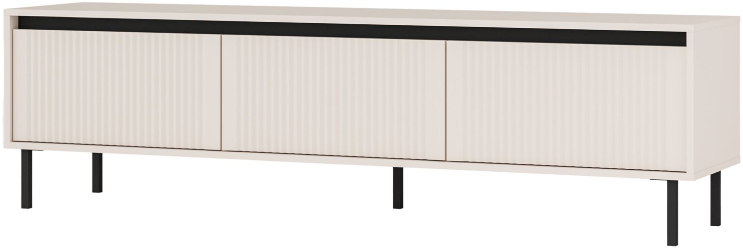 Selsey 'Osaka' TV-Möbel mit 3 Schubladen, sandbeige, cs. 50 x 179 x 40 cm Bild 1