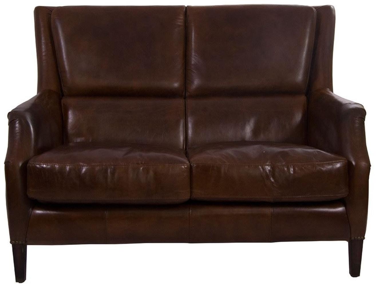 Clubsofa Lewes 2-Sitzer Leder Vintage-Cigar Bild 1