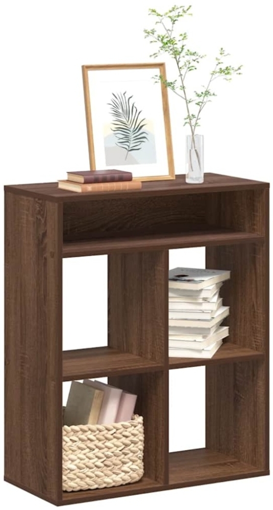 vidaXL Bücherregal Braun Eichen-Optik 66x31x80 cm Holzwerkstoff Bild 1